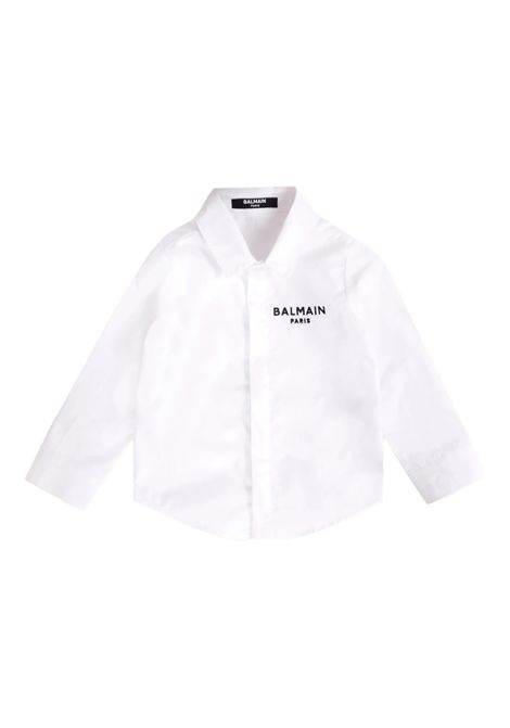 Camicia con logo ricamato BALMAIN KIDS | BX5500 P0536100NE
